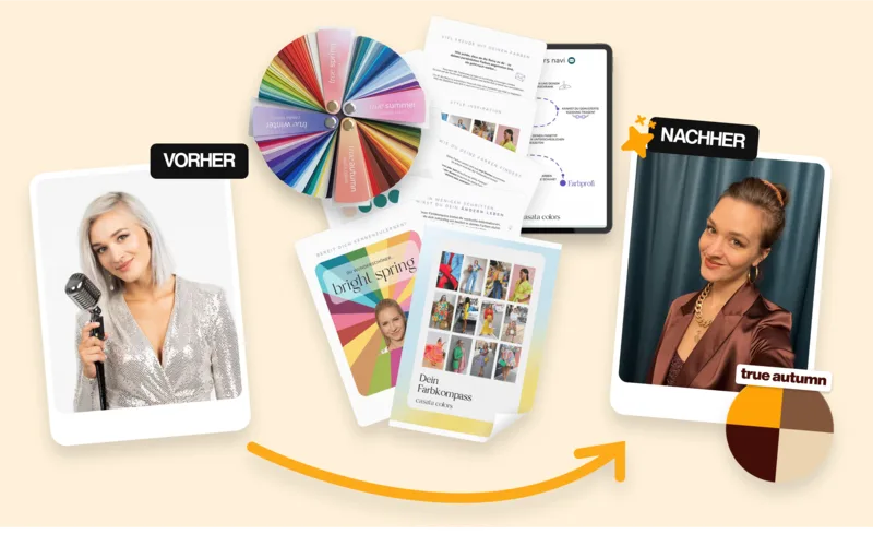 Vorher/Nachher – deine Farbtransformation mit Farbkompass und Farbfächer